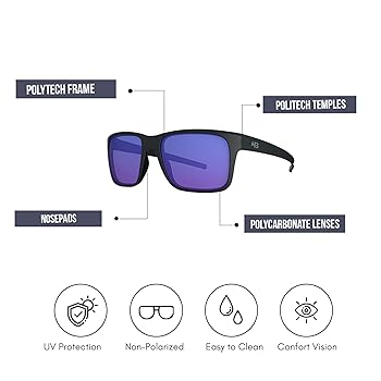 Amazon.com: Hot Buttered Casual Sunglasses H-BOMB 2.0 – 100